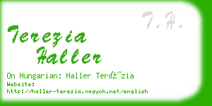 terezia haller business card